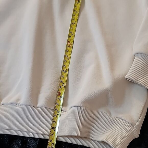 Cami NYC Margaret ruffle-trimmed Pearl Zipper French cotton-terry sweater - Picture 10 of 16